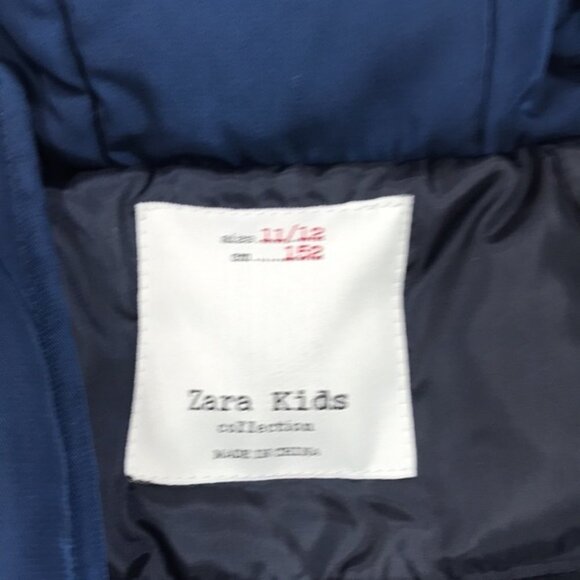 ZARA KIDS Hooded Down Quilted Jacket Boys 11/12 - Picture 4 of 5